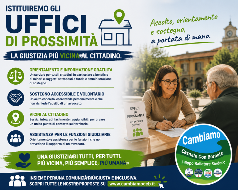 GLI UFFICI DI PROSSIMITA’